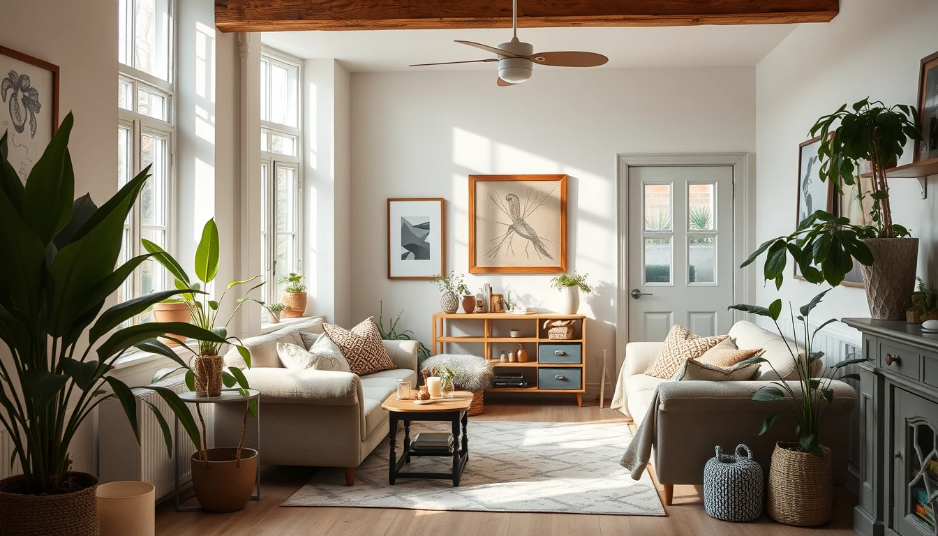 A tidy, lived-in family home interior with natural light